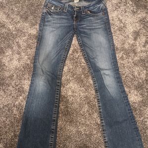 Vintage True Religion low rise/boot cut jeans